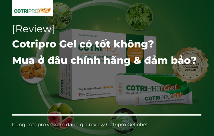 [Review] Cotripro gel có tốt không? Mua ở đâu chính hãng & đảm bảo? 1