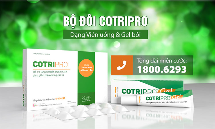Cotripro - Giải pháp từ thảo dược giúp co trĩ, giảm đau rát 1
