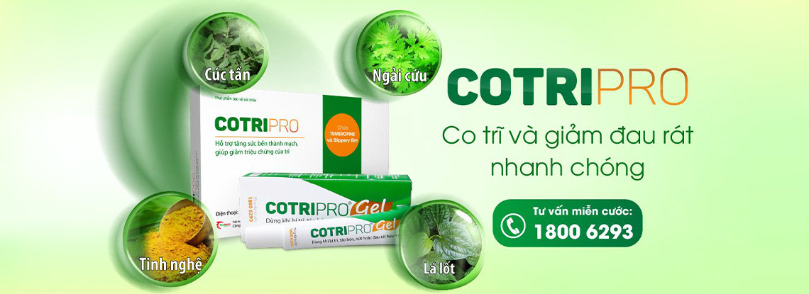 Cotripro giúp co trĩ và giảm đau rát nhanh chóng
